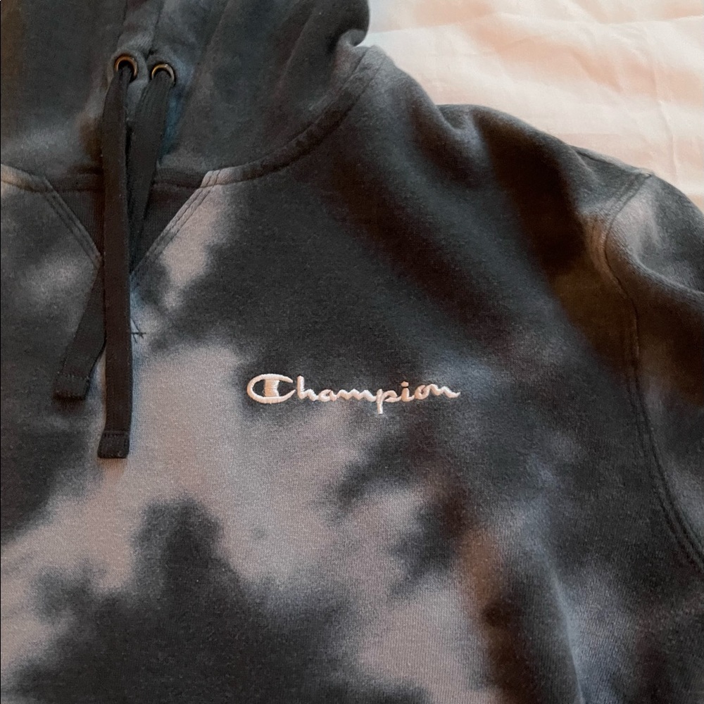 champion tie dye cropped hoodie - Picture 7 of 8